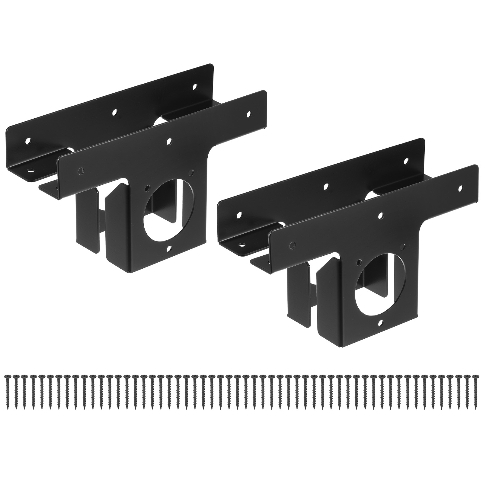 Uxcell 4pcs Corner Brackets, 3Way T Brackets 4" x 4" (Actual3.5 Inch