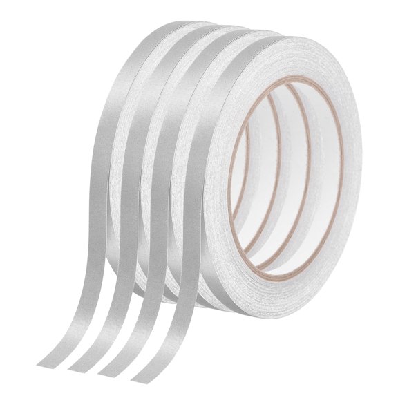 Uxcell 4pcs Faraday Fabric Tapes (0.3" x 65 ft x 0.1mm) Double Conductive High Temp Cloth Tape for Electrical Connection EMI Shielding Wire Harness Wrap ESD Grounding Display Repair
