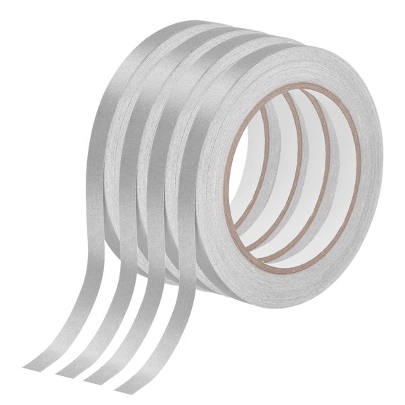 Uxcell 4pcs Faraday Fabric Tapes (0.4" x 65 ft x 0.1mm) Double Conductive High Temp Cloth Tape for Electrical Connection EMI Shielding Wire Harness Wrap ESD Grounding Display Repair