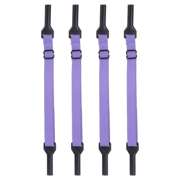 Uxcell 4pcs Glasses Strap Adjustable Spandex Eyeglass String, Light Purple