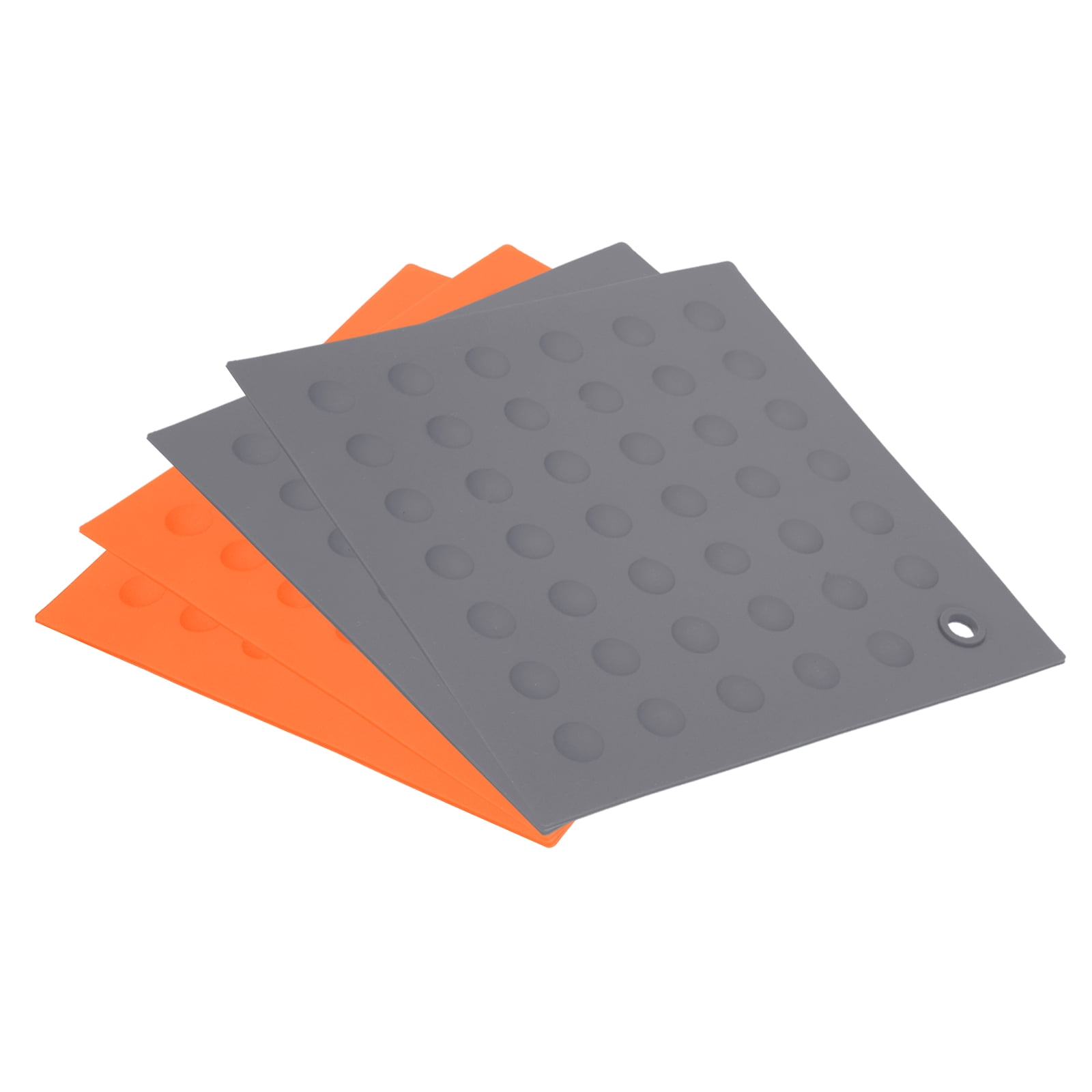 Uxcell 4pcs Hot Pad Heat Resistant Silicone Mat Trivet Mat Pot Holder ...