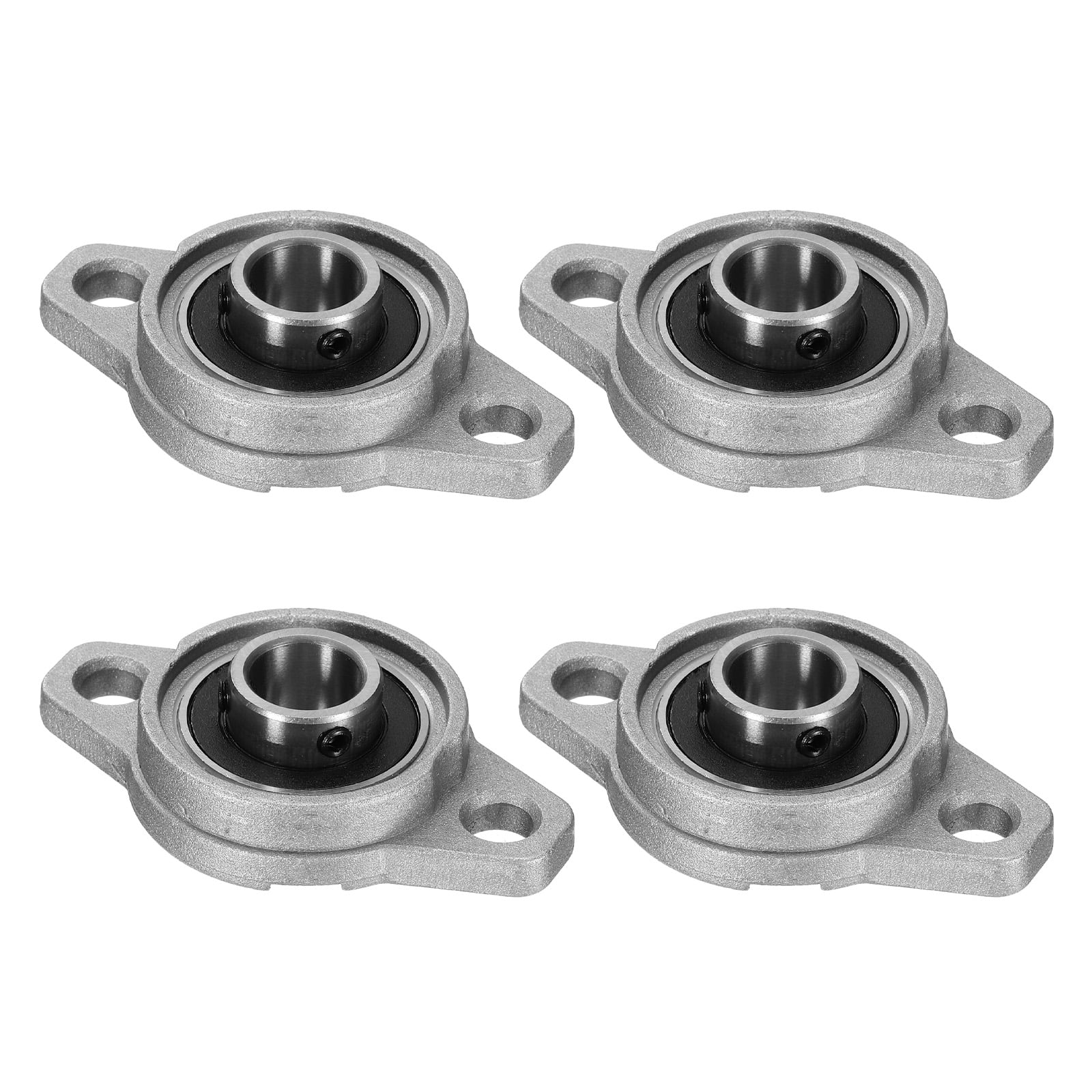 Uxcell 4pcs KFL001 Pillow Block Bearings 8mm Bore Bearing Units Zinc ...