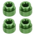 thumbnail image 1 of Uxcell 4pcs Knurled Thumb Nut, M6 12mm OD 10mm Height 6061 Anodized Aluminium Alloy Hand Screw Nut, Metal Chassis Screw for Machinery, DIY Assembly, Electronics, Gem Green, 1 of 6