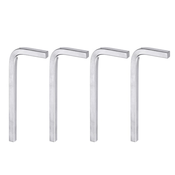 Uxcell 4pcs L-Shaped Square Head Wrench 6mm CR-V L-Key 4 Points Metric Bolt Wrenches Repairing Tool