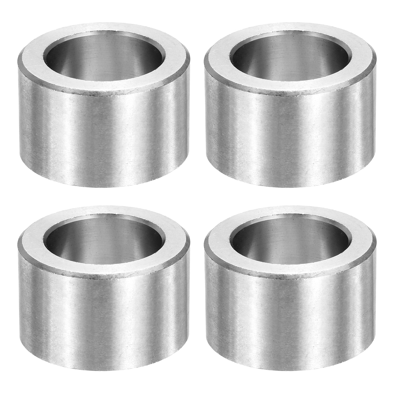 Uxcell 4pcs M20 Metal Spacers, M20 IDx30mm ODx20mm Length Stainless Steel Spacer Round Unthreaded Standoff Bushing Plain Finish for Screw Bolts, Silver 20x30x20mm