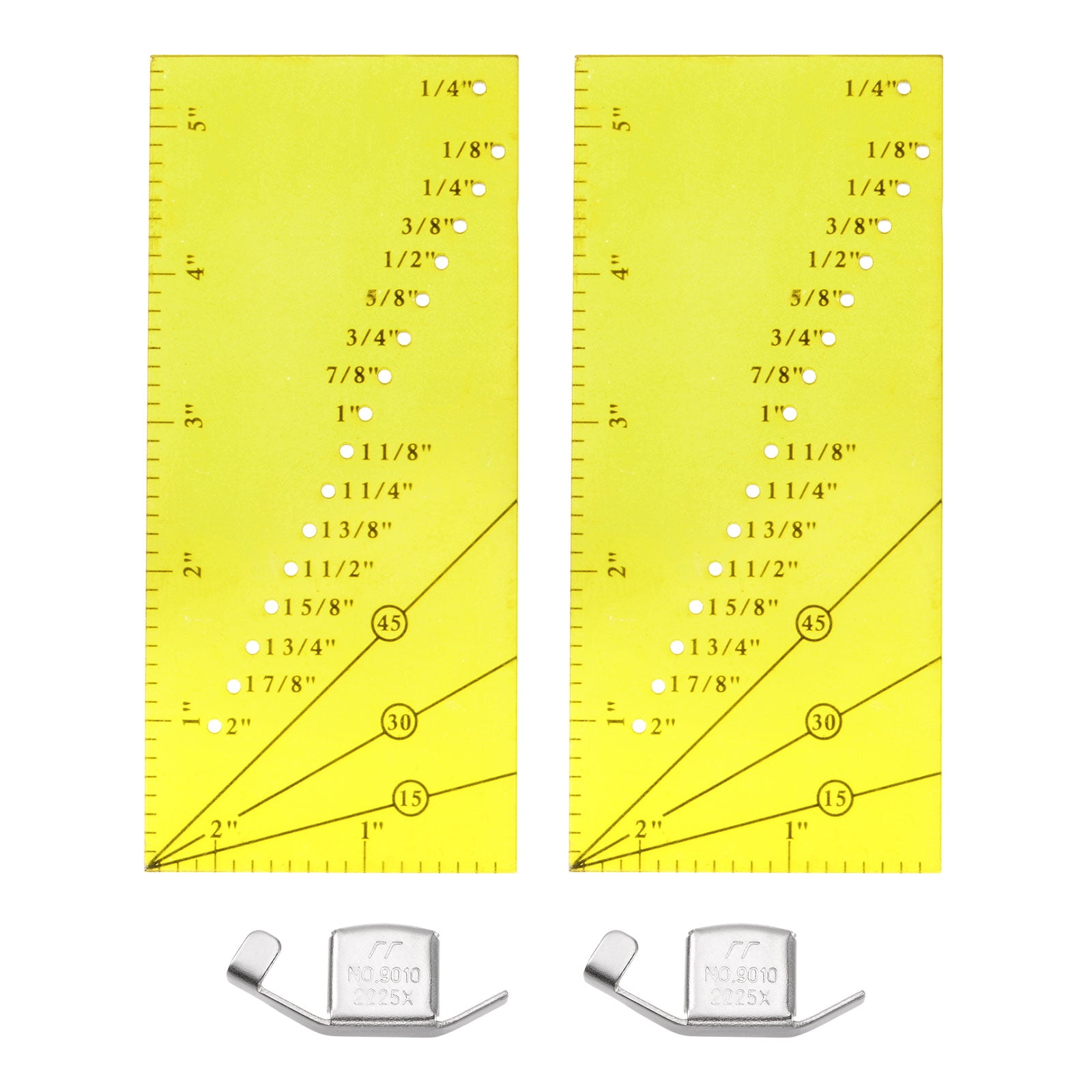 Uxcell 4pcs Seam Guides and Seam Guide Ruler for Most Sewing