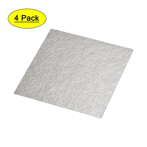 Uxcell 4pcs Mica Plate Waveguide Cover Sheet Insulation Microwave Oven Gray 4.3 x 4.3 inch