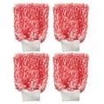 thumbnail image 1 of Uxcell 4pcs Microfiber Car Wash Mitts 10" x 8" Scratch Free Wash Gloves Absorbent for Car Washing Home Clean Red White, 1 of 7