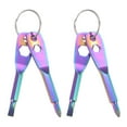 thumbnail image 1 of Uxcell 4pcs Portable Keychain Screwdriver PH1 Phillips 4.8mm Slotted CR-V Multifunction Mini Key Screw Driver, Colorful, 1 of 6