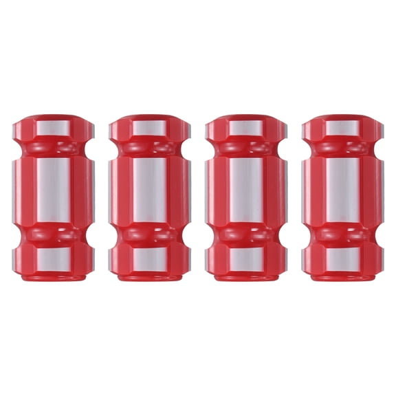 Uxcell 4Pcs Pre-Drilled Blank Screwdriver Tool Handles 10.3mm Hole 55mm Length Plastic Replacement Grips, Red Grey