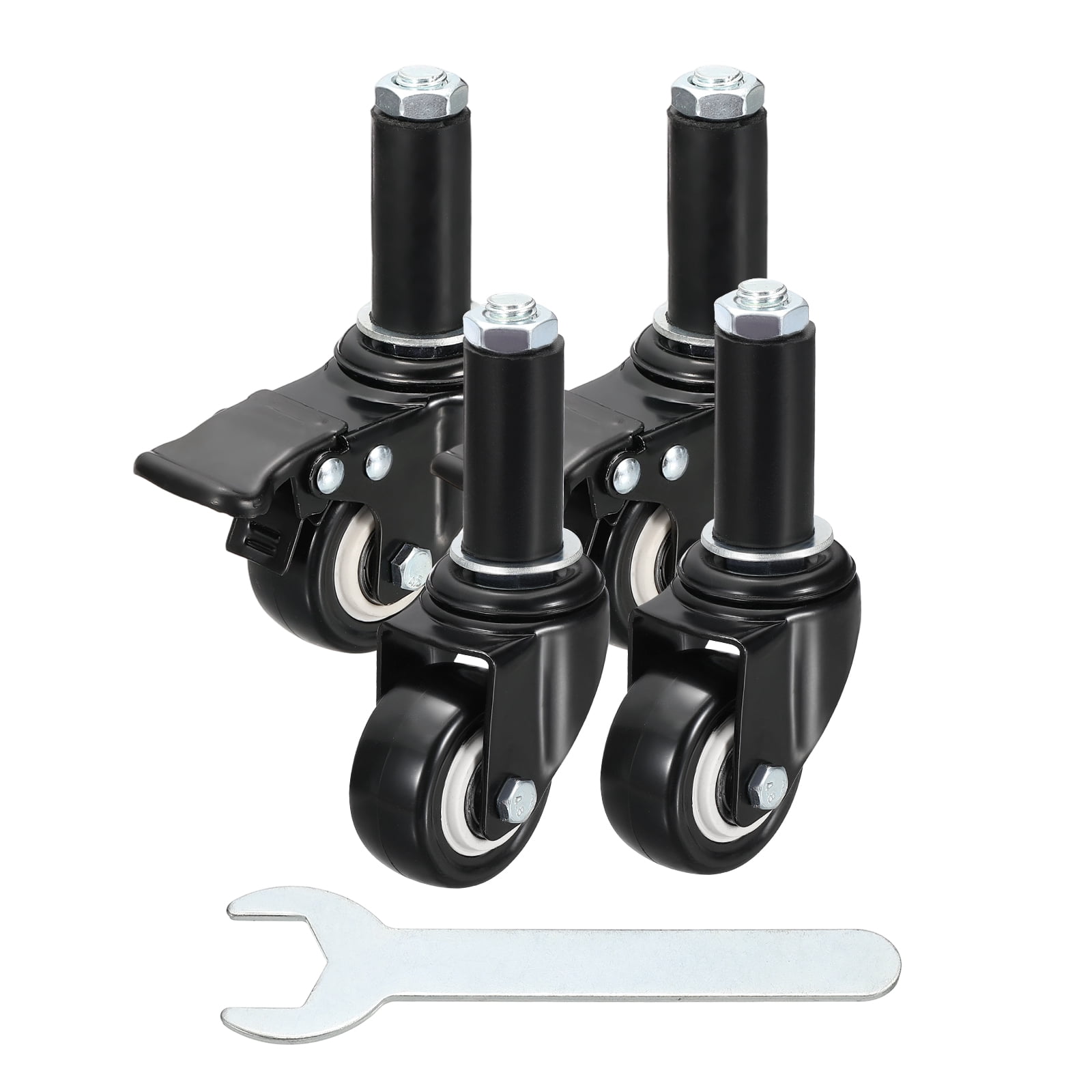 Uxcell 4pcs Prep Table Caster Wheels Set (2 Inch) - Heavy Duty Swivel ...