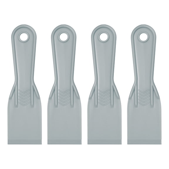 Uxcell 4pcs Putty Scraper 1.5" Plastic Flexible Tool for Pasting Plaster Repairing Walls
