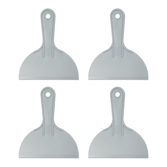 Uxcell 4pcs Putty Scraper 1.5" Plastic Flexible Tool for Pasting Plaster Repairing Walls