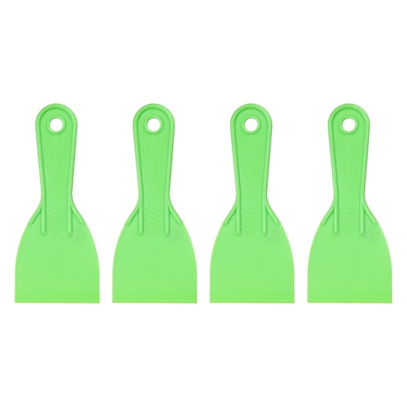 Uxcell 4pcs Putty Scraper 1.5" Plastic Flexible Tool for Pasting Plaster Repairing Walls