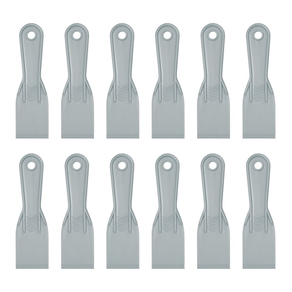 Uxcell 4pcs Putty Scraper 1.5" Plastic Flexible Tool for Pasting Plaster Repairing Walls