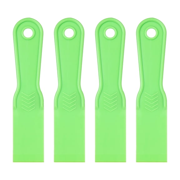 Uxcell 4pcs Putty Scraper 1.5" Plastic Flexible Tool for Pasting Plaster Repairing Walls