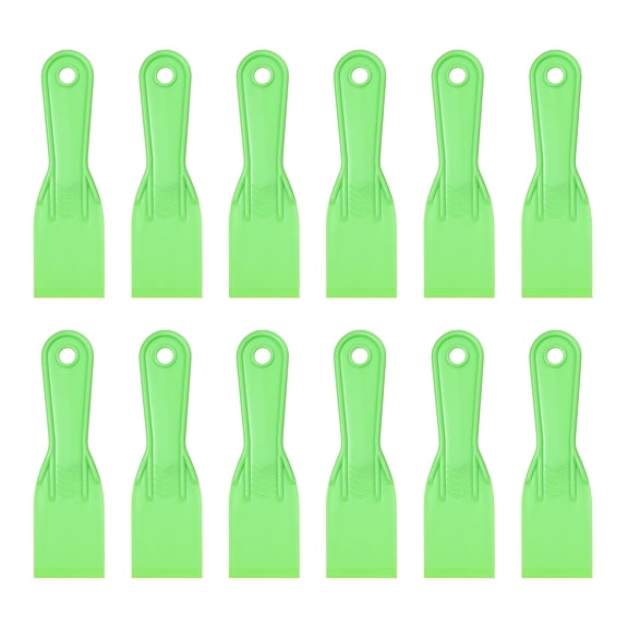 Uxcell 4pcs Putty Scraper 1.5" Plastic Flexible Tool for Pasting Plaster Repairing Walls