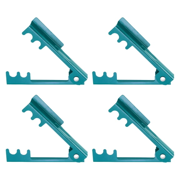 Uxcell 4pcs Rose Thorn Stripper Tool 5.5" Metal Flower Thorn Leaf Remover for Gardening, Blue