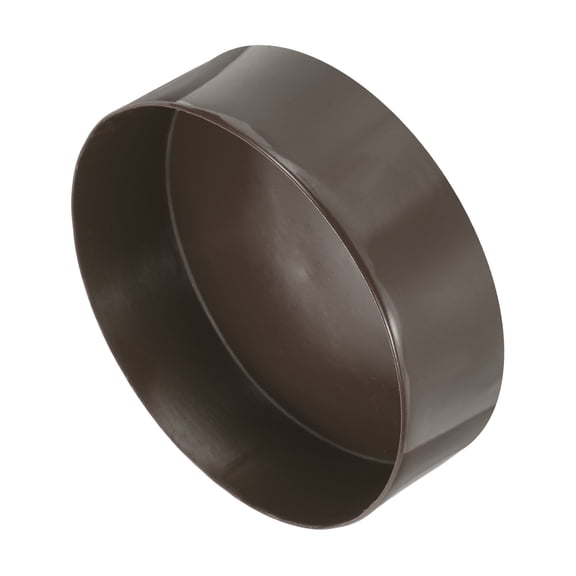 Uxcell 4pcs Rubber End Caps 175mm(6 7/8 Inch) ID x 80mm(3 1/8 Inch) H Vinyl Round End Cap Cover Screw Thread Protectors Brown