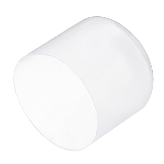 Uxcell 4pcs Rubber End Caps 50mm ID Vinyl Round Tube Bolt Cap Cover Screw Thread Protectors Clear