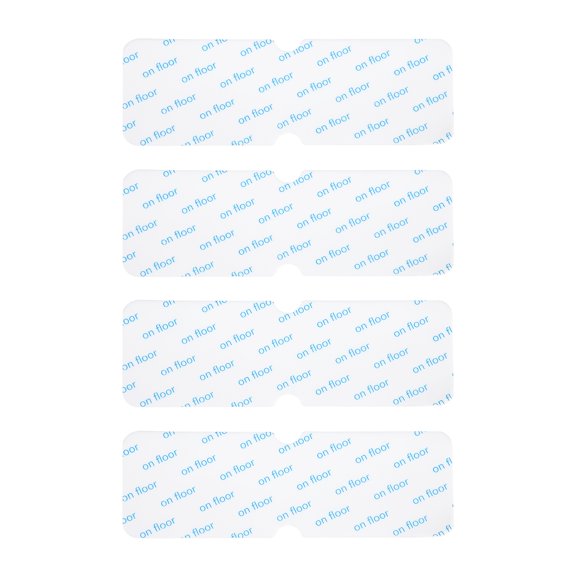 Uxcell 4pcs Rug Non-Slip Grippers Double Concave Reusable Rug Tape for Floor White