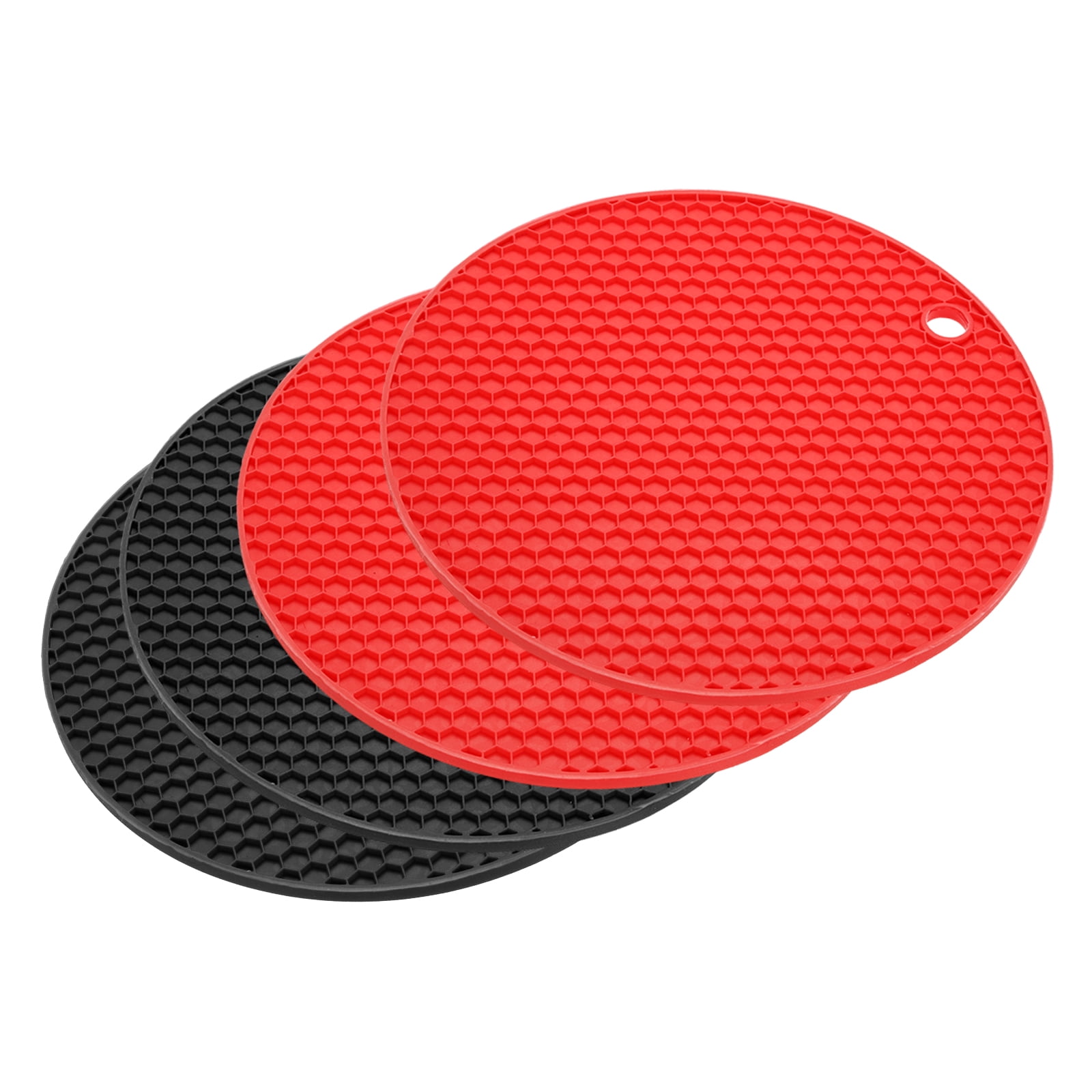 Uxcell 4pcs Silicone Trivet Mat Non-Slip Heat Resistance Mat Silicone ...