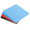 thumbnail image 1 of Uxcell 4pcs Silicone Trivet Mat for Hot Pots and Dishes, Kitchen Hot Pads-Black/Red/Blue/Light Blue, 1 of 5
