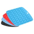 thumbnail image 1 of Uxcell 4pcs Silicone Trivet Mats, Hot Pot Holders, Dish Drying Mat for Kitchen Counter, Heat Resistant - multicolor, 1 of 5