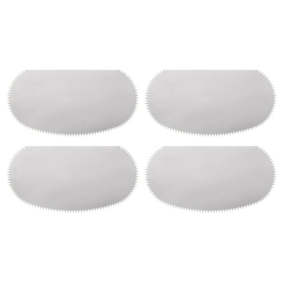 Uxcell 4pcs Stainless Steel Clay Scraper Pottery Steel Clay Serrated Scraper