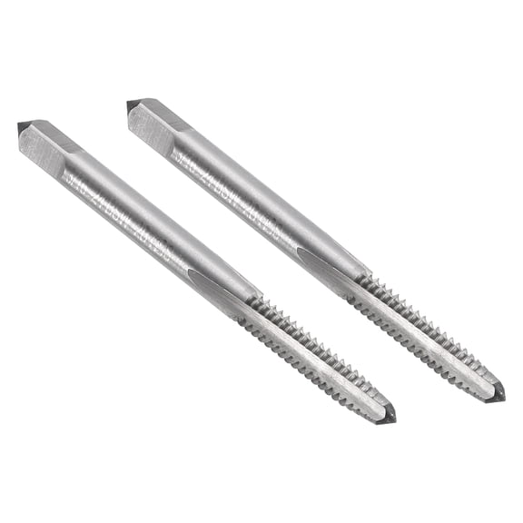 Uxcell 4pcs Straight Flute Thread Tap, 3/16-24 BSW Inches Screw Threading Tapping Tool Machine Taps