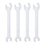 Uxcell 4pcs Super Thin Double Open End Wrench 8mm x 10mm Metric Ultra Thin U-Shaped Spanner Carbon Steel Dual Open-End Wrenches for Tight Space