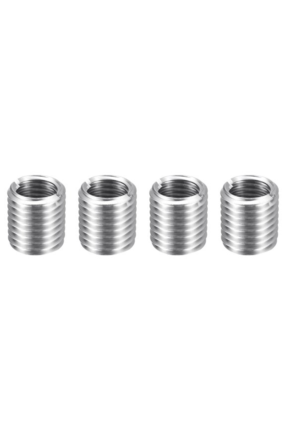4pcs Thread Repair Inserts M20 x 2.5 Male to M16 x 2 Female Thread 22mm Long Stainless Steel Reducing Nuts Metric Self Tapping Sleeves