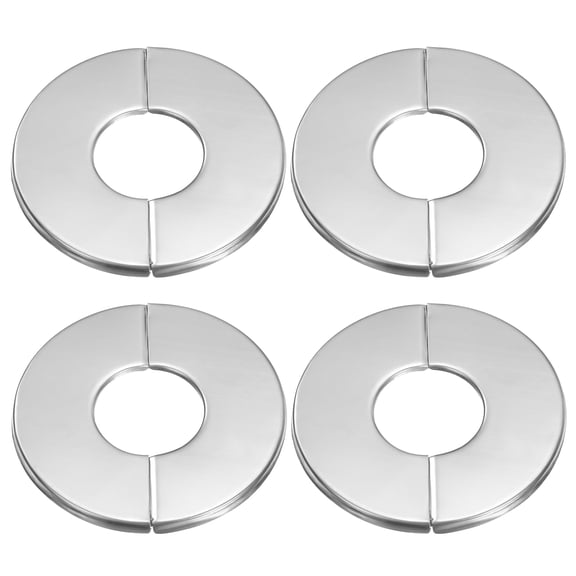 Uxcell 4pcs Wall Split Flange 1.02" Stainless Steel Self Adhesive Wall Hole Cover