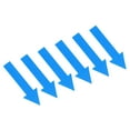 thumbnail image 1 of Uxcell 4x1" Arrow Sticker Directional Sign Adhesive Removable Floor Decal Blue 10Set / 60Pieces, 1 of 6