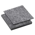 thumbnail image 1 of Uxcell 4x4 Inch Lamp Base Felt, 5Pack 2mm Thickness Square Soft Adhesive Non-slip Backed Felt Grey, 1 of 7