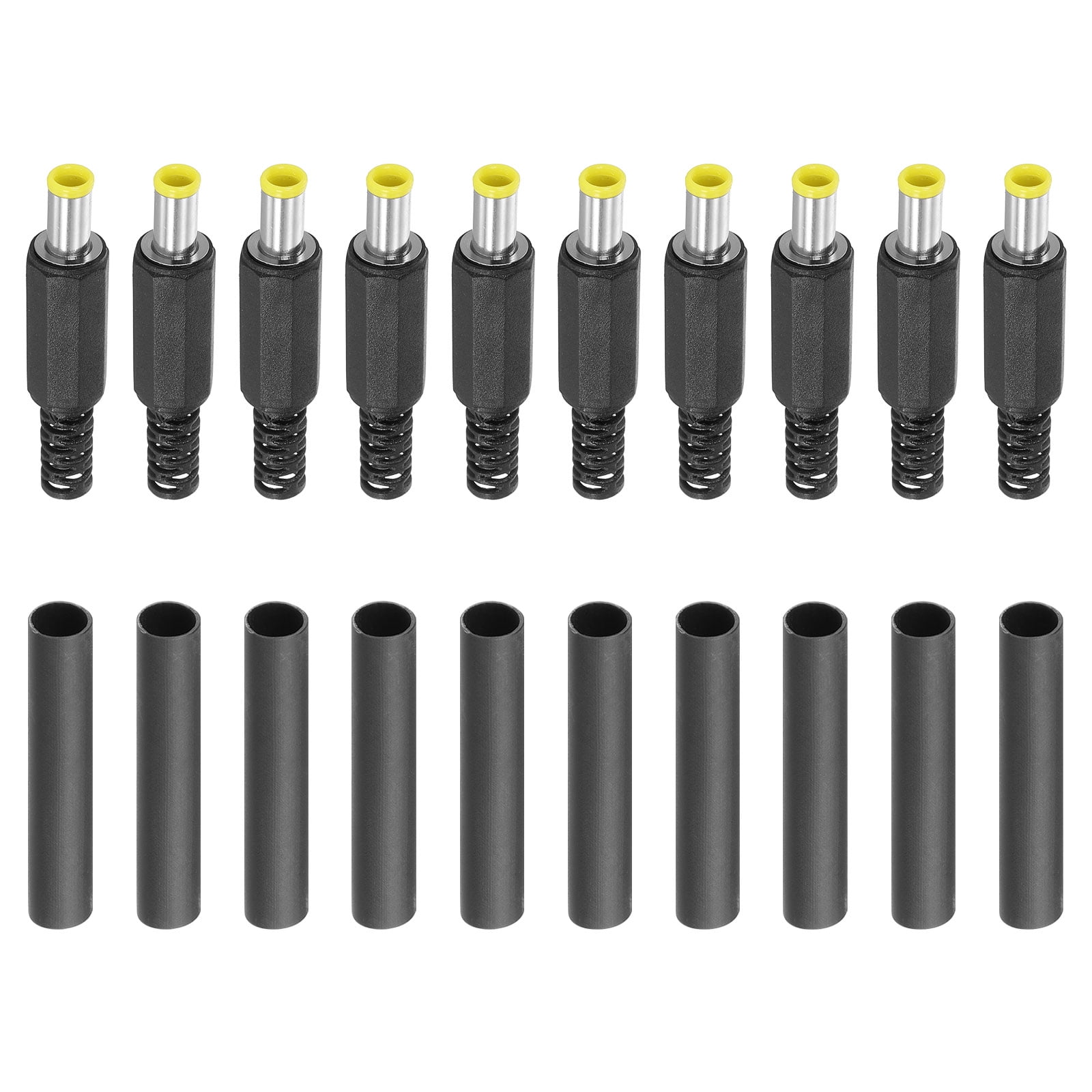 Uxcell 5.0x3.5mm DC Male Plug, 10 Pack DIY DC Barrel Connector with