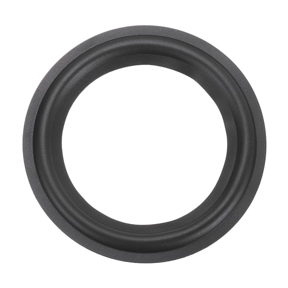 Uxcell 5.1 Inch Rubber Speaker Edge Surround Rings 130x90mm(IDxOD) Perforated Subwoofer Rings Replacement Parts for Speaker Repair or DIY, Black