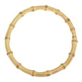 thumbnail image 1 of Uxcell 5.12" Round Bamboo Purse Handles Handmade Handbag Purse for DIY Handbag Making, 1 of 4