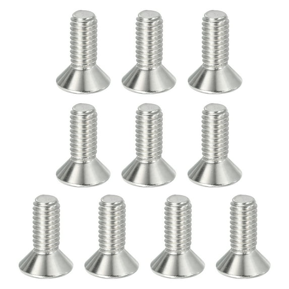 Uxcell 5/16-18 x 7/8" Flat Countersunk Head Socket Cap Countersunk Bolt Machine Screws 304 Stainless Steel 18-8, 10 Pcs
