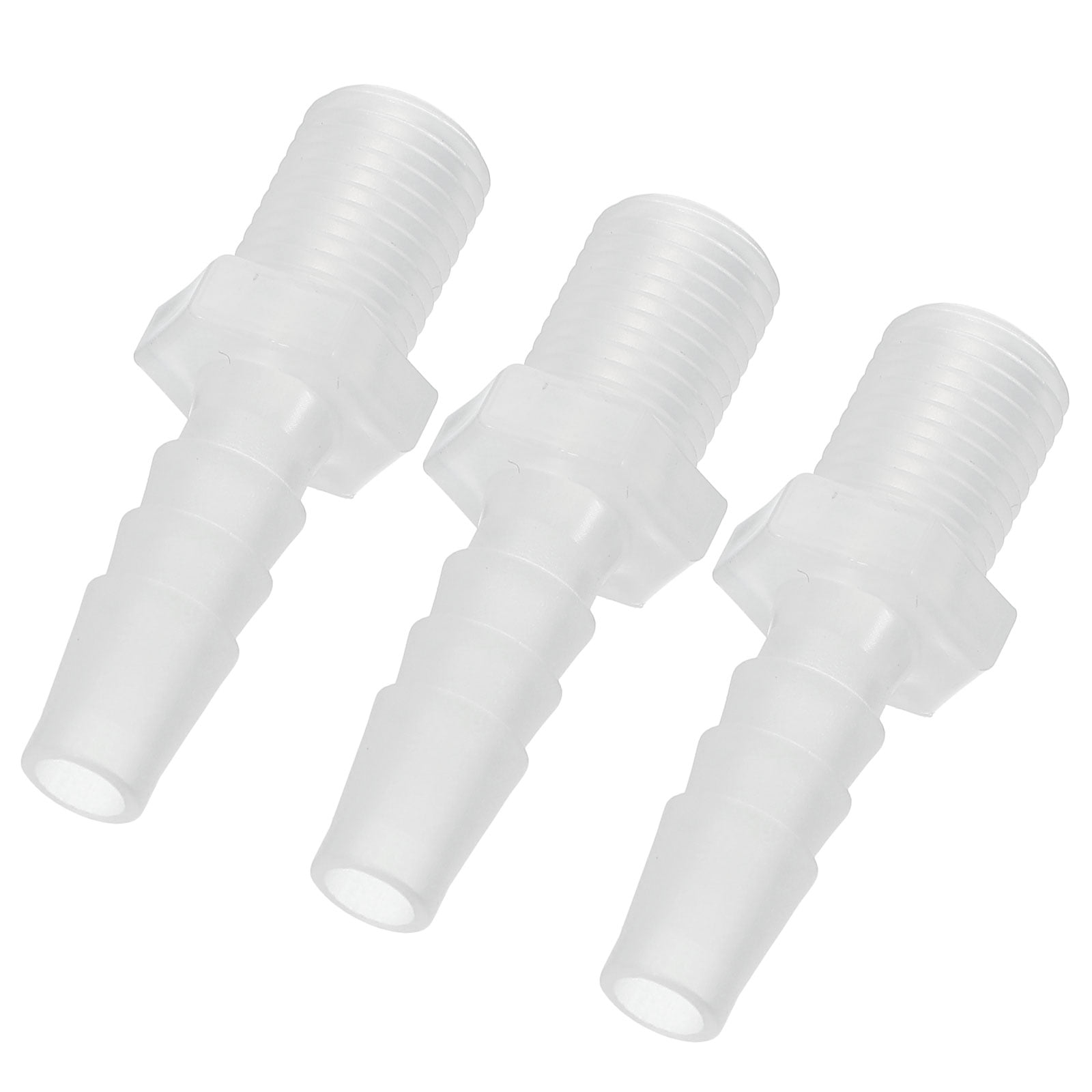 20-Pack 5/16" Barb X 3/8" NPT Male Plastic Hose Fittings - For Air, Water, Fuel Lines (Barbed Connectors)