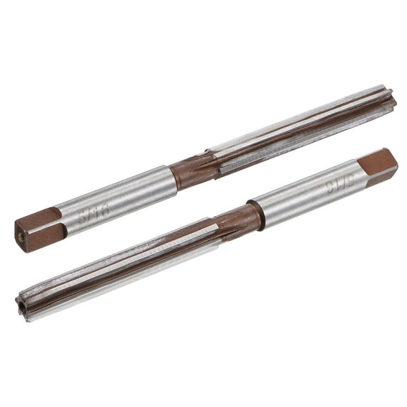 Uxcell 5/16" H8 Accuracy Alloy Tool Steel 6 Flutes Hand Reamer Milling Cutter 2 Pack
