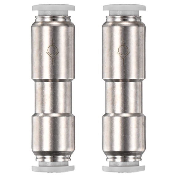 Uxcell 5/16" OD Check Valve, Nickel Plated Brass Push to Connect Fitting One Way Check Valve Quick Release Fitting [Silver Grey]