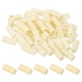 thumbnail image 1 of Uxcell 5.2mm ID x 9mm OD x 20mm L Round Spacers Washers, 50 Pack ABS Plastic Standoff Gaskets for M5 Screws, Beige, 1 of 4