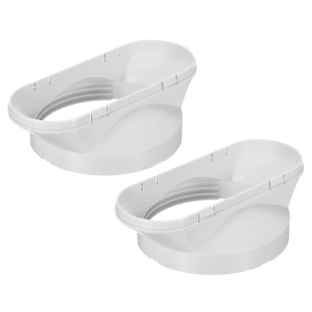 Uxcell 5.3 Inch Diameter Window Adaptor Tube Connector Portable Air Conditioners Exhaust Hose Adapter 2 Pack