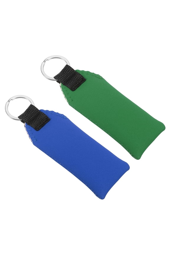 5.3 x 1.8 x 0.8 Inches Floating Neoprene Boat Keychain Waterproof for Water Sports 2 Pcs Blue Green