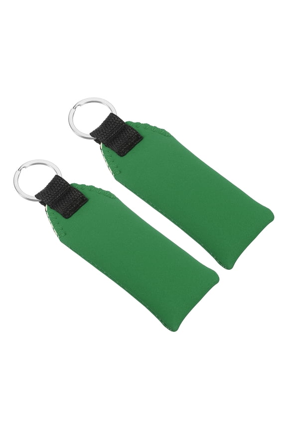 5.3 x 1.8 x 0.8 Inches Floating Neoprene Boat Keychain Waterproof for Water Sports 2 Pcs Green
