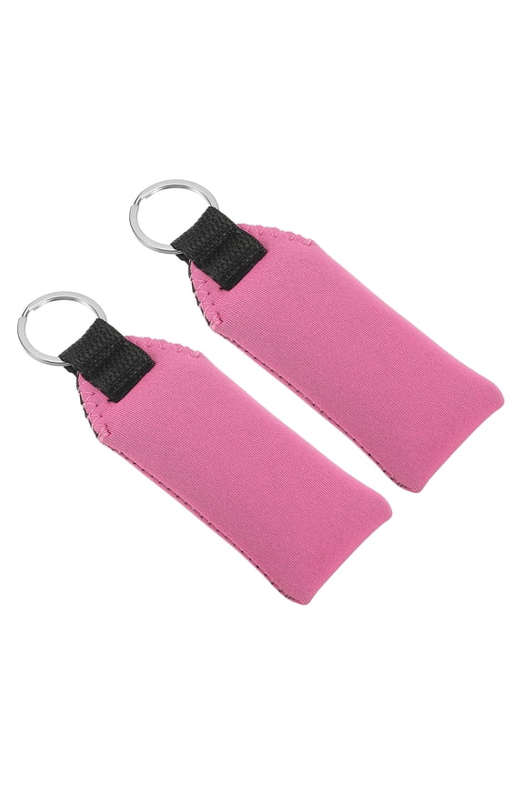 5.3 x 1.8 x 0.8 Inches Floating Neoprene Boat Keychain Waterproof for Water Sports 2 Pcs Pink