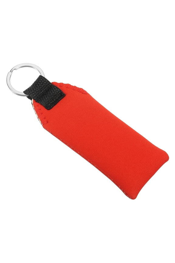 5.3 x 1.8 x 0.8 Inches Floating Neoprene Boat Keychain Waterproof for Water Sports Orange Red