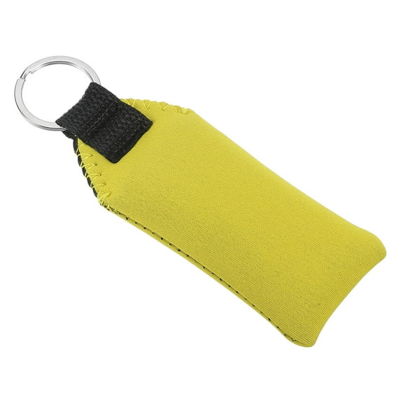 Uxcell 5.3 x 1.8 x 0.8 Inches Floating Neoprene Boat Keychain Waterproof for Water Sports Yellow
