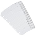 thumbnail image 1 of Uxcell 5.3"x1.4" Bookmark Ruler Snap-in Ruler Measuring Tools for A7 Size 6-Hole Binder Notebook Clear 20 Pack, 1 of 5